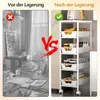 Schmaler 5-stöckiger Küchen-Rollwagen mit Holzplatte, Produktbild-Vorschau 6