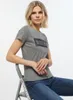 MUSTANG Damen, T-Shirt Alina C Logo Tee, S, Grau, sport, Produktbild-Vorschau 6