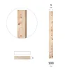 Zaunlatte 100cm - PAKET 25 Stück 9x1,8cm Sibirische Lärche Produktbild-Vorschau 2