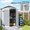Outsunny Gerätehaus mit Pultdach 183 x 134 cm Gartenhaus Produktbild-Vorschau 9