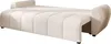 A beige sofa bed is shown from a slightly elevated side angle against a white background. Produktbild-Vorschau