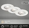 LED Einbauleuchten Dimmbar schwenkbar 3er Set 5 W weiß Produktbild-Vorschau 2