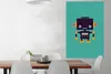 MuchoWow® Poster Roboter - Gesicht - Antenne - Blau - Produktbild-Vorschau 2
