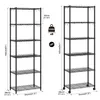 Mondeer Regal Aufbewahrungsregal 6-Stufiges, 160cm, mit Produktbild-Vorschau 6
