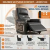 Fernsehsessel Elektrisch mit Liegefunktion, Massagesessel Produktbild-Vorschau 4