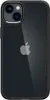 A black iPhone case is shown from the back on a white background.
