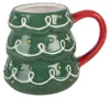 Clayre & Eef Tasse Weihnachtsbaum 350 ml Grün Keramik Produktbild-Vorschau 1