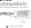 An image explaining VESA mounting standards with diagrams and text. Podgląd zdjęcia produktu