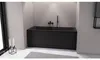Polysan CLEO rechthoekige badkuip, 180x80x48 cm, mat zwart Productafbeelding-voorbeeld 4