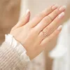 Ring Kleeblatt aus 925er Silber, rosévergoldet mit Zirkonia Produktbild-Vorschau 2