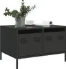 vidaXL Mobile TV nero 68x50x43,5 cm Acciaio laminato a Anteprima dell’immagine prodotto 2