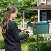 Wiltec US Mailbox grün 150 x 513 x 223 mm, amerikanischer Produktbild-Vorschau 8