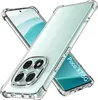 A transparent phone case is shown diagonally, with a phone inside it. Produktbild-Vorschau
