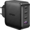 A black UGREEN GaN Tech fast wall charger with multiple USB ports. Produktbild-Vorschau