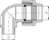 Koleno Unidelta PP 90° s vonkajším závitom 25 mm x 3/4" Náhľad obrázku produktu 7