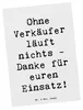 Mr. & Mrs. Panda Postkarte Spruch Verkäufer Helden - Weiß - Produktbild-Vorschau 1