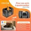 CADOCA® Sac de transport pour chat chien max. 20kg Gris Voir les images du produit 3