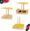 KOTARBAU® Sandkasten mit Dach 120x120 cm Holz mit Abdeckung Produktbild-Vorschau 6