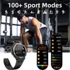 A man is working out in a gym, with a smartwatch displayed prominently. Produktbild-Vorschau