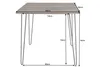 riess-ambiente Massivholz Esstisch SCORPION 70cm vintage Produktbild-Vorschau 11