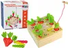 Hölzerne Möhre Spiel Regenwurm Magnet Angelrute Produktbild-Vorschau 5