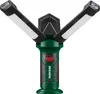 A product shot of a green and black LED work light with two adjustable light bars. Produktbild-Vorschau