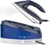 A steam iron and its base are shown against a white background. Náhled obrázku produktu