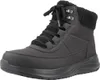 A black Skechers women's boot is shown against a white background. Voir les images du produit