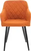 Lot de 2 chaises de salle à manger CLP Shila orange - Voir les images du produit 3