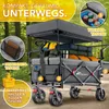 TRESKO® Bollerwagen Pliable avec toit anthracite, Voir les images du produit 2