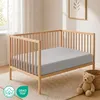 Buymax Baby Spannbettlaken 60x120 cm Silber, Jersey 100% Produktbild-Vorschau 2
