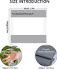 Diagram showing the dimensions and punching pitch of a transparent PVC plane, with close-up images of the material. Náhled obrázku produktu