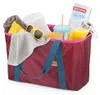 Faltbarer Einkaufskorb Click SHOP!, weinrot Produktbild-Vorschau 3
