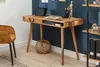 Massiver Schreibtisch RETRO 120cm Mangoholz Bürotisch mit Produktbild-Vorschau 3