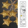 Lichterkette LED Sterne gold Motiv Metall Weihnachten Deko Produktbild-Vorschau 5