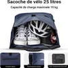 Wiltec Sacoche sac à dos étanche pour porte-bagages bleue – Voir les images du produit 4
