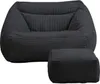 HOME DELUXE - Sitzsack COZY mit Hocker - Stoff: Samt Cord, Produktbild-Vorschau 1
