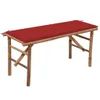 vidaXL Banc de jardin pliable avec support 118 cm bambou Voir les images du produit 8