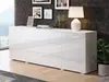 Cassettiera combinata moderna MERISA 150 - bianco lucido / Anteprima dell’immagine prodotto 5