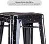 Close-up of a black metal bar stool with water droplets on its surface. Náhľad obrázku produktu