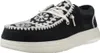 Hey Dude Wendy Comf Suede Crochet Czarny Podgląd zdjęcia produktu 1