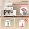 HOMCOM Waschbeckenunterschrank mit Soft-Close-Scharnieren, Produktbild-Vorschau 4