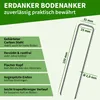 TTL GARDEN Unkrautvlies 50m² 1x50m Rolle +100 Erdanker Produktbild-Vorschau 3