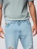 Ombre Clothing Pánské džínové kalhoty Vesikula světle modrá Náhled obrázku produktu 4