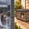 Katzenhaus XL Katzenhütte Katzenhöhle Outdoor draußen Produktbild-Vorschau 6