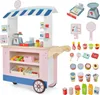 GOPLUS Kinder Kaufladen, Eiswagen mit Baldachin, Produktbild-Vorschau 1