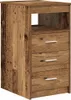 vidaXL Schreibtisch mit Unterschrank Altholz Holzwerkstoff Produktbild-Vorschau 5
