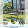 MERAX Hollywood huśtawka 2-osobowa, funkcja spania, Podgląd zdjęcia produktu 4