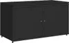 vidaXL Gartenschrank Schwarz 110x55x60,5 cm Poly Rattan Produktbild-Vorschau 1