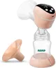 A peach-colored electric breast pump with a clear bottle and a separate flange is displayed against a white background. Podgląd zdjęcia produktu